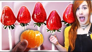 Glasiertes Obst  Chinesiches TANGHULU selber machen 🍓  LETS TRY [upl. by Tera]