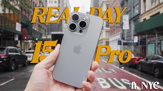 iPhone 15 Pro  Real Day in The Life Review ft NYC Battery amp Performance [upl. by Janet]