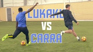 Romelu Lukaku vs Jamie Carragher  Striker Masterclass [upl. by Aniahs]