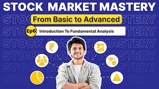 Episode 6 Introduction to fundamental Analysis  Basics of Stock Market   Series for Beginners [upl. by Hepzi]