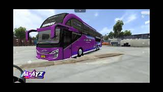 livery raja trans TRULY dan Hannah mod skylinder r22 Volvo SXFM bussimulatorindonesia [upl. by Annoj]