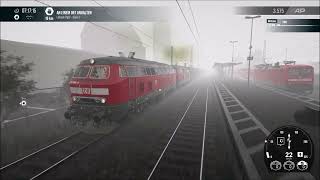 Train Sim World 5 BR 218 Teil 3 Schwerer Güterzug bei Unwetter Gameplay Xbox Series S [upl. by Arella626]