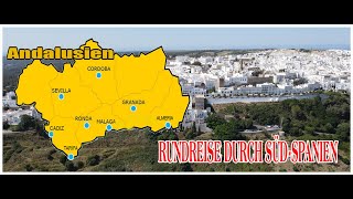 Rundreise Andalusien  mit Kommentar  Granada  Cordoba  Sevilla  Cadiz  Ronda [upl. by Quackenbush]