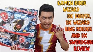 Kamen Rider Wizard DX Driver DX Wizard Ring Holder and DX Swordgun Review [upl. by Jolanta590]