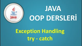 Java Dersleri  Java Exception Handling javadersleri [upl. by Latvina]