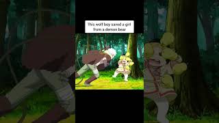 Wolf Boy saved a girl from a demon bear anime movieexplainedinhindi movie shorts [upl. by Eilloh]