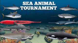 SEA ANIMAL TOURNAMENT  ANIMATION [upl. by Anailuig]