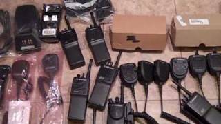 Motorola Professional Two Way Radios Chargers Mics and Gear [upl. by Venetis]