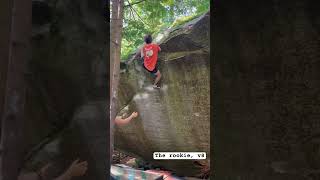 The Rookie v8 in Grand Wall Squamish rockclimbing sportclimbing bouldering outdoors squamish [upl. by Lowrie120]