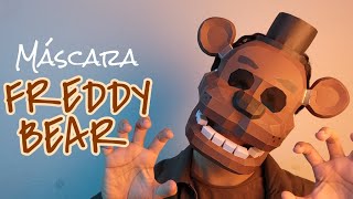 Cómo hacer una Máscara Freddy Fazbear FNAF con cartulina  Momuscraft [upl. by Hardman]