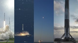 SpaceX Falcon 9 – launch landing relaunch relanding [upl. by Guy]