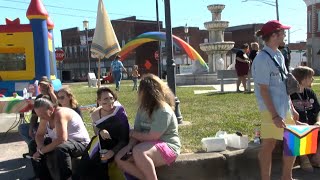 2nd annual Pridefest held in downtown Loogootee [upl. by Aryahay]