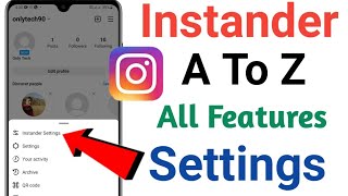 Instander v172 A To Z All Features Settings Explain in Hindi  Instander All Settings  iOS Emoji [upl. by Ham]