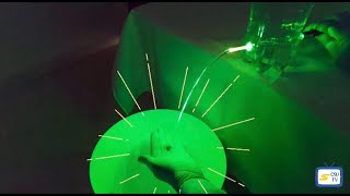 Ciência CSU  Experimento Reflexão da Luz com Laser Verde [upl. by Nylrebma]