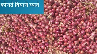 कांदा पिकाचे कोणते बियाणे घ्यावे shetiniyojan [upl. by Jala]