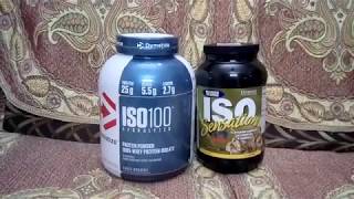 Dymatize ISO 100 vs Ultimate Nutrition Iso Sensation [upl. by Rovelli72]