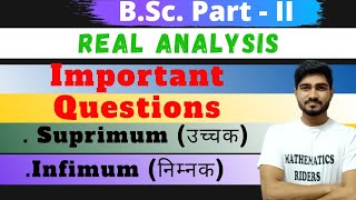 Suprimum amp Infimum Example Real Analysis [upl. by Cirtap]