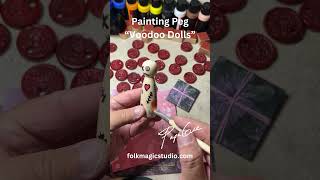 Painting Peg Voodoo Dolls  Using Effigies in Spells [upl. by Cochard]