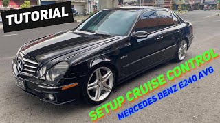 Tutorial Cara menggunakan cruise control pada mobil Mercedes Benz E240 Avantgarde 2004  W211 [upl. by Joshuah]