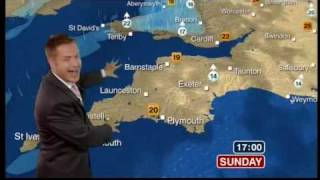 Tomasz Schafernaker calls Devon quotdevilquot BBC News 230809 [upl. by Saberhagen]