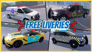 ERLC Best FREE Liveries In Liberty County  Free ERLC Liveries  Roblox Roleplay [upl. by Etnud944]