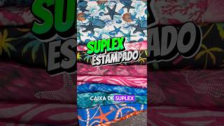 Caixa de SUPLEX ESTAMPADO  Retalhos de malha Moda praia [upl. by Staw]