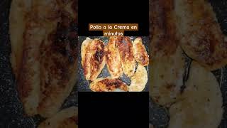 POLLO A LA CREMA en minutos facil y rapidopolloalacrema pollo viralvideo [upl. by Aurelius720]