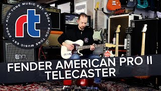 Rich Tone Music Fender American Professional II Telecaster  RW  Olympic White [upl. by Oz]