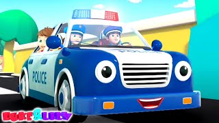 Wheels On The Police Car  More Nursery Rhymes and Kids Cartoon Vehicles [upl. by Noitsuj34]