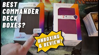 Best Deck Boxes For Commander Watchtower XL Unboxing amp Review Gamegenic Convertible MTG Deck Boxes [upl. by Rramaj]