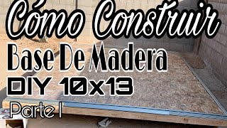 COMO CONSTRUIR BASE DE MADERA PARA CASA DE HERRAMIENTA [upl. by Yeca]