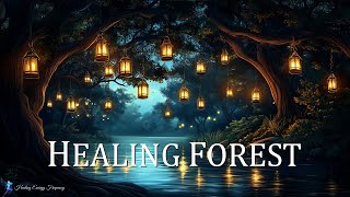 HEALING FOREST AMBIENCE  396Hz  741Hz  639Hz  Deep reflection Release Fear amp Aura Cleanse [upl. by Abehshtab]