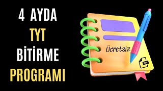 4 Ayda TYT Bitirme Programı  YKS [upl. by Aldredge]