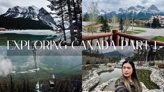 TRAVEL VLOG CANADA ADVENTURES PART 1  BANFF NATIONAL PARK  LAKE LOUISE AND MORE  ANGELICA YVONNE [upl. by Shoemaker161]