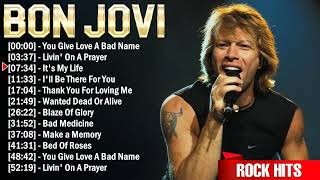 Bon Jovi Greatest Hits Full Album  Best Rock Songs Playlist Ever [upl. by Donella]