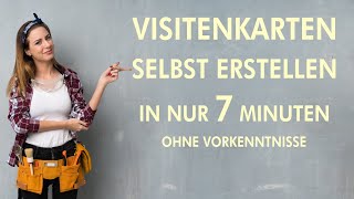 Visitenkarten erstellen Visitenkarten selber machen in 7 Minuten ohne Vorkenntnisse Corel Draw [upl. by Artapoelc648]