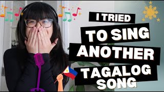 🇬🇧🇵🇭 FILIPINO BRITISH TRIES TO SING A TAGALOG SONG TAKE 2 [upl. by Emelita297]