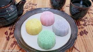 Making Colorful Snowskin Mooncakes Banh Deo [upl. by Enyrhtac693]