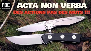 Acta Non Verba Knives  Quest ce que ça vaut [upl. by Letnahc]