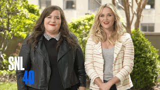 SNL Host Reese Witherspoon and Aidy Bryant Ditch Promos [upl. by Ynettirb902]