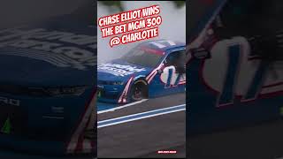 ChaseElliott wins the BetMGM300 at Charlotte Sound the siren in Dawsonville nascar di9 racing [upl. by Aihtniroc]