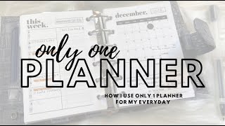 How To Use Only One Planner For Your Everyday Carry  Plan With Bee [upl. by Berck]