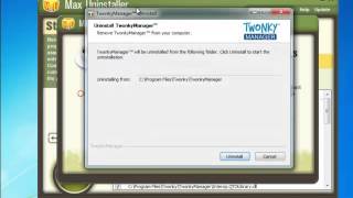 How to uninstall Twonky Manager completely with Max Uninstaller [upl. by Yevi]