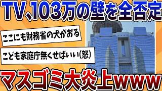 TVで103万の壁財源を全否定される！国民は「財務省の犬」と批判殺到…【反応集】【ゆっくり解説】 [upl. by Aile]