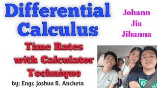 Differential Calculus Time Rates with Calculator Technique [upl. by Corsiglia]