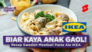 Resep Swedish Meatballs Pasta ala IKA [upl. by Kalvin]