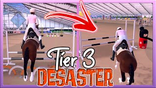 unser 1️⃣ TIER 3 Turnier ist ein DESASTER 😅😂🤣 Equestrian the Game [upl. by Garwood225]