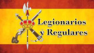 Marchas Militares de España  Legionarios y Regulares [upl. by Ahsinelg]