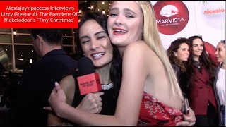 Nicky Ricky Dicky amp Dawns Lizzy Greene Interview  Alexisjoyvipaccess  Tiny Christmas Premiere [upl. by Anette]