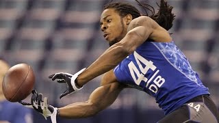 Richard Sherman Stanford DB 2011 NFL Combine highlights [upl. by Heer541]